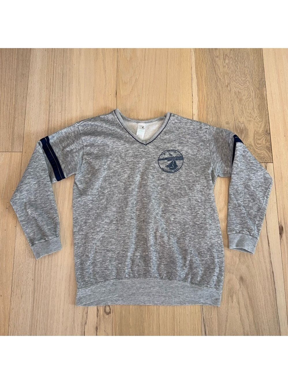 Sportswear Acadia Gray V Neck Sweatshirt Size XL